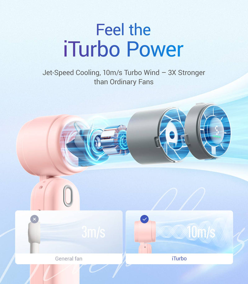 Cargue la imagen en el visor de la galería, Turbo Wind Handheld Fan - Blow Dryer Power Most compact
