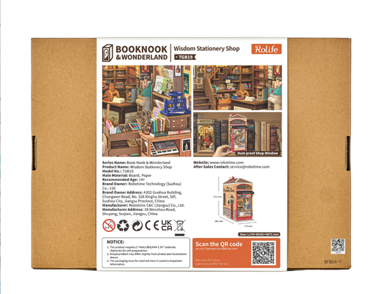 Robotime Rolife - Wisdom Stationery Shop DIY Book Nook