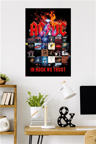 Trends International AC/DC - In Rock We Trust Collage Poster