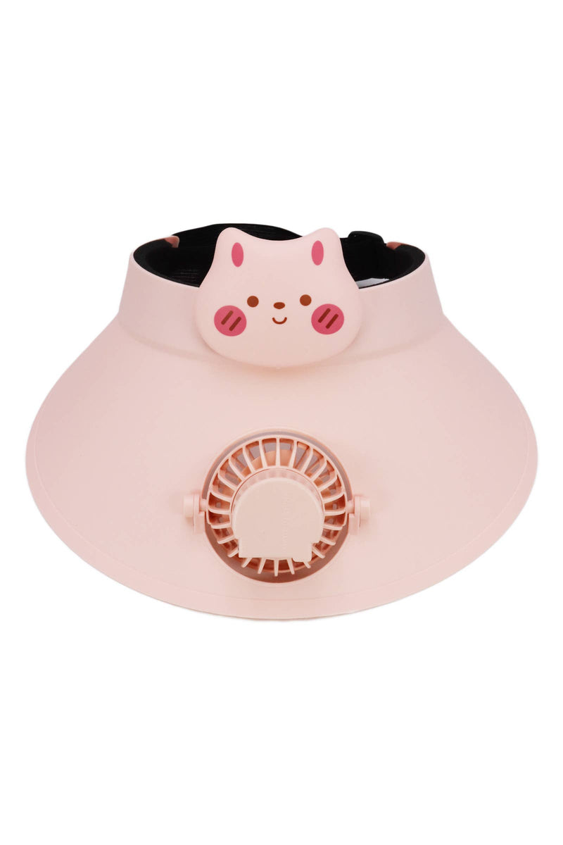 Chargez l&#39;image dans la visionneuse de la galerie, Cap Zone - Kids Animal Pals Sun Visor W/ Sticker 1pc Electric Fan
