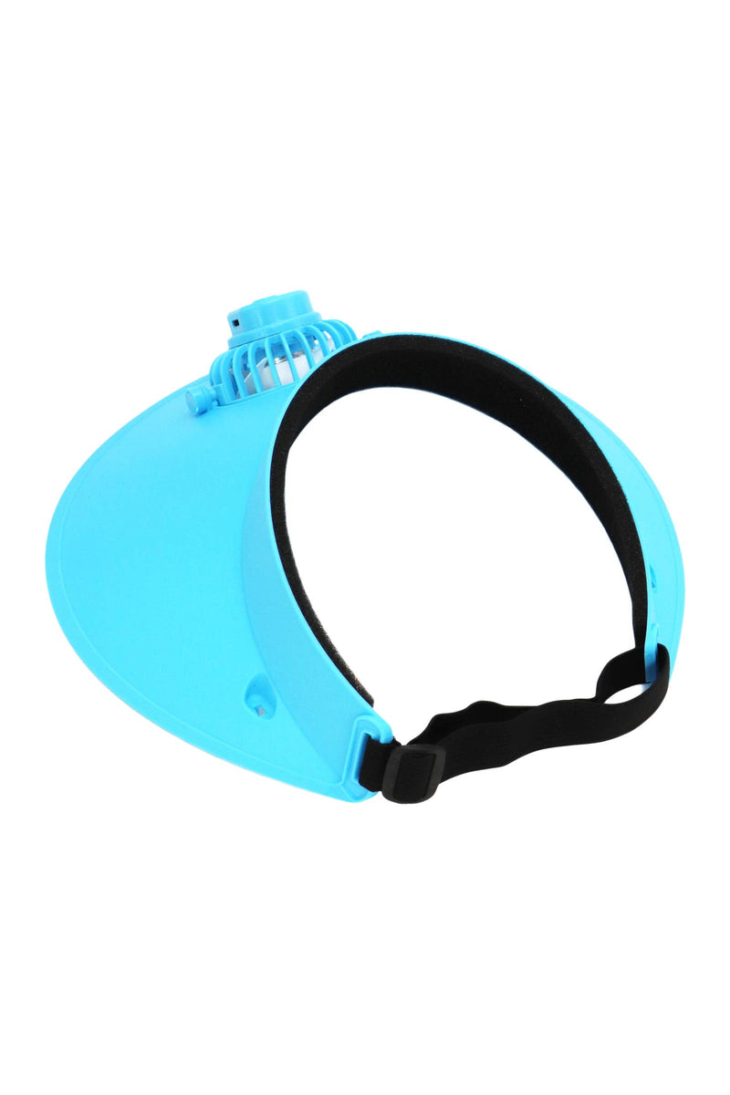 Load image into Gallery viewer, Cap Zone - Women&#39;s Matte Pastel Sun Visor 1pc Electric Fan
