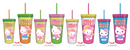 Hello Kitty Doodle 24oz. 4pk. Color Change Cold Cup Set