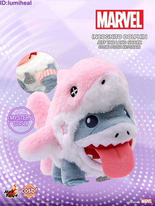Marvel Comics Cosbi Jeff the Land Shark 1Pc Plush Keychain Blind Box