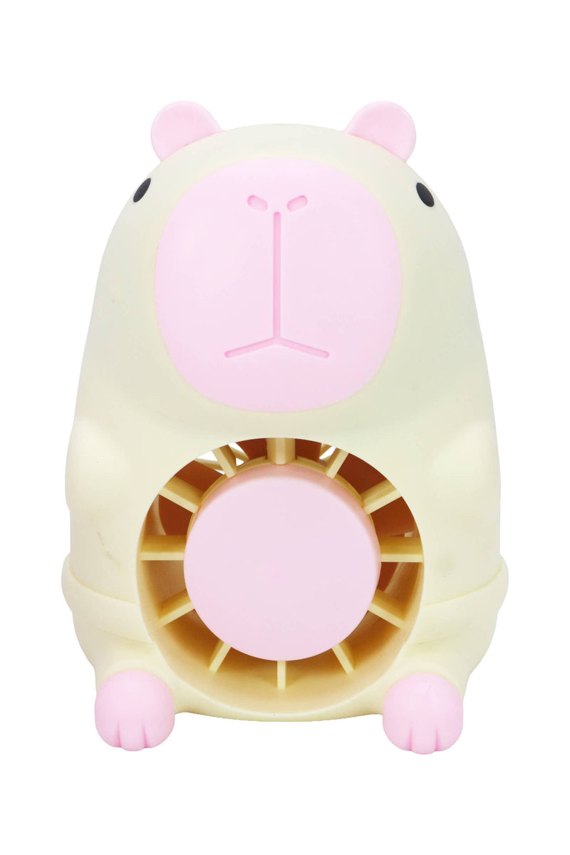 Load image into Gallery viewer, Capybara Rechargeable Mini Nightlight Desk Fan
