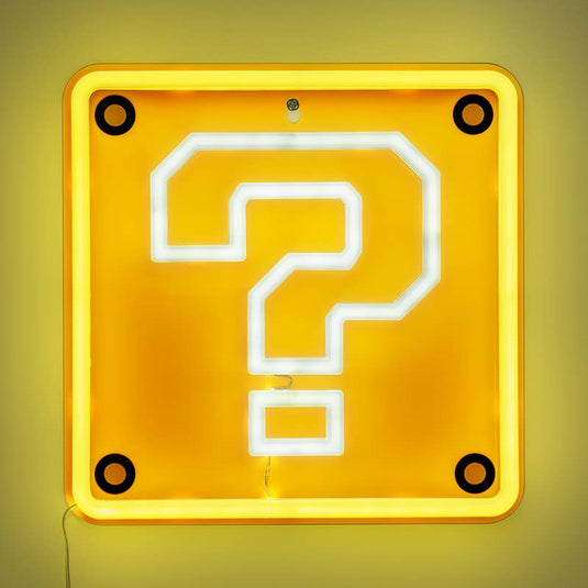 Paladone Super Mario - Question Block Wall Mountable LED Neon Light