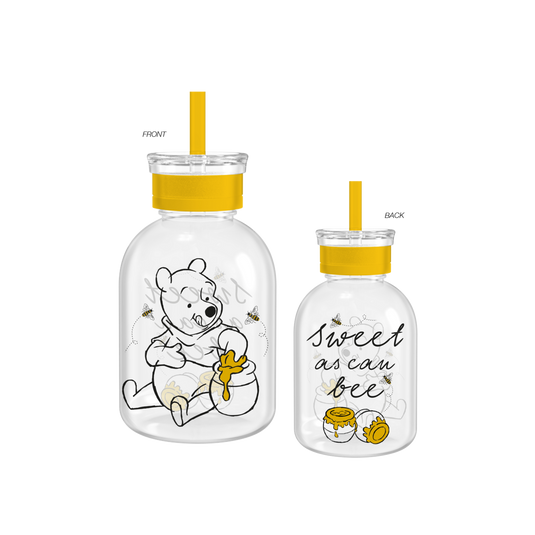 Winnie the Pooh Sweet as Can Bee 15oz Glass Milk Bottle