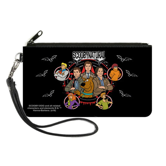 Buckle-Down Scooby-Natural 8-Character Group Pentagram Canvas Zipper Wallet