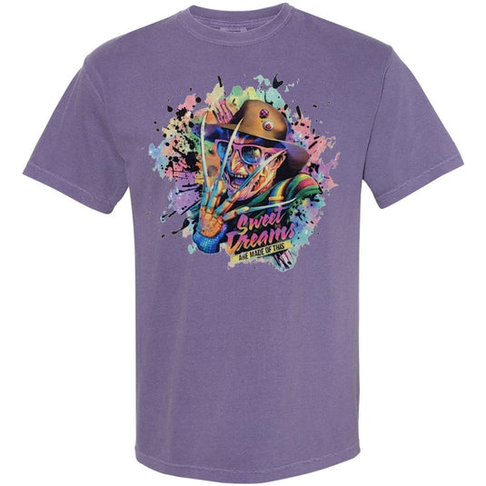 Halloween - Freddy Kruger Purple Comfort Color T-Shirt