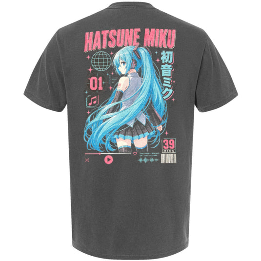 Hatsune Miku - Charcoal Comfort Color T-Shirt