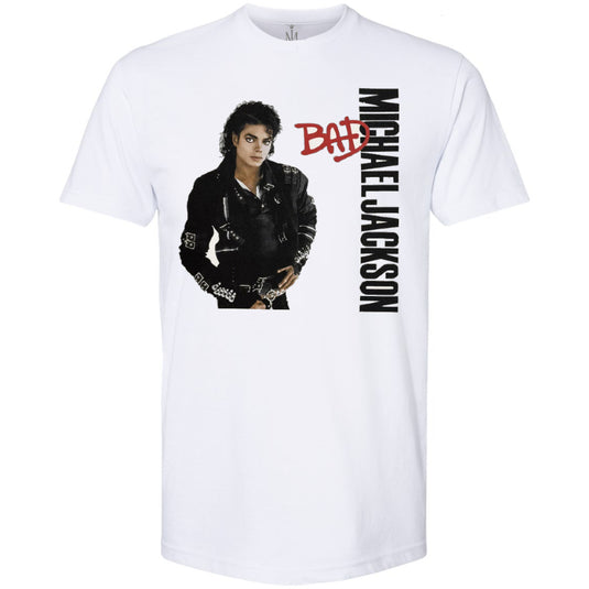 Michael Jackson - Bad White Unisex T-Shirt