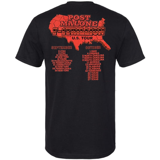 Post Malone - U.S. Tour Black Unisex T-Shirt