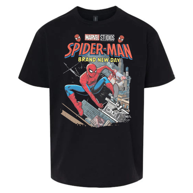 Load image into Gallery viewer, Spiderman - Brand New Day Charcoal Youth Comfort Color T-shirt
