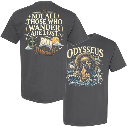 Odysseus Warrior Charcoal Comfort Color T-Shirt