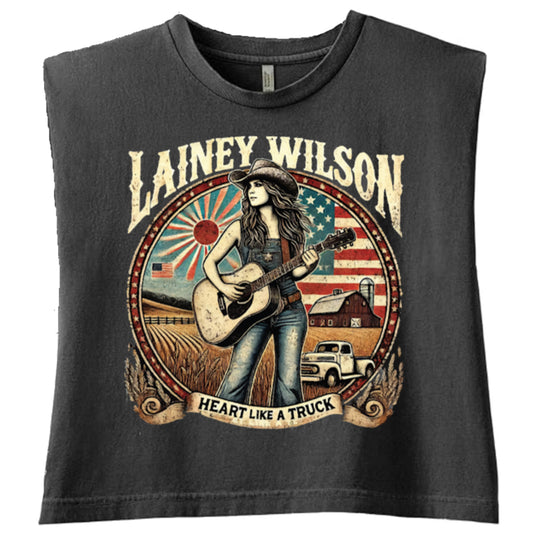 Lainey Wilson - Heart Like A Truck Muscle Tank Top