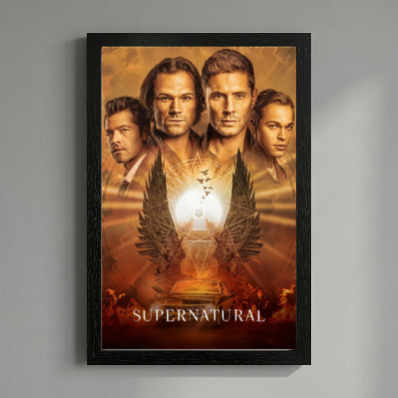 Cargue la imagen en el visor de la galería, Pyramid America Super Natural - Last Season 11" x 17" Wall Framed
