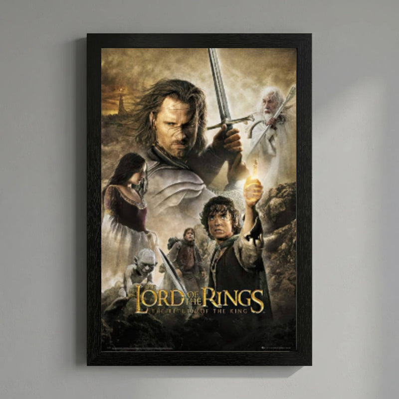 Cargue la imagen en el visor de la galería, Pyramid America The Lord of the Rings - The Return of the King 11" x 17" Wall Framed
