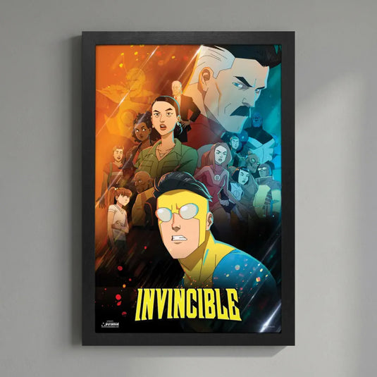 Pyramid America Invincible - Group Slip 11" x 17" Wall Framed