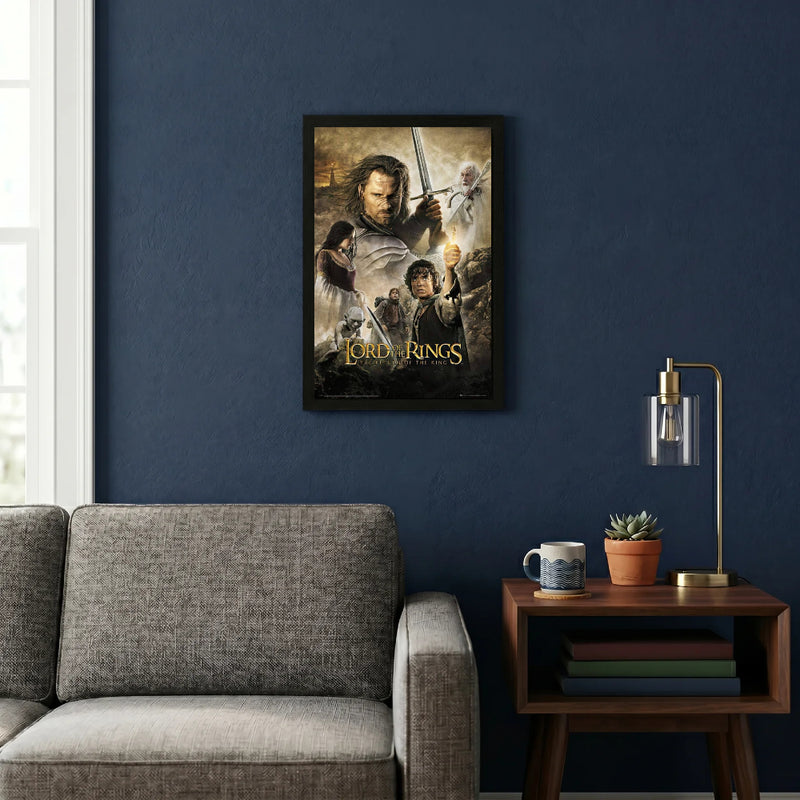 Cargue la imagen en el visor de la galería, Pyramid America The Lord of the Rings - The Return of the King 11" x 17" Wall Framed
