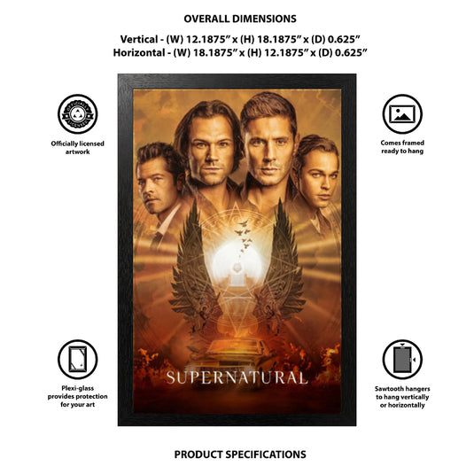Pyramid America Super Natural - Last Season 11" x 17" Wall Framed