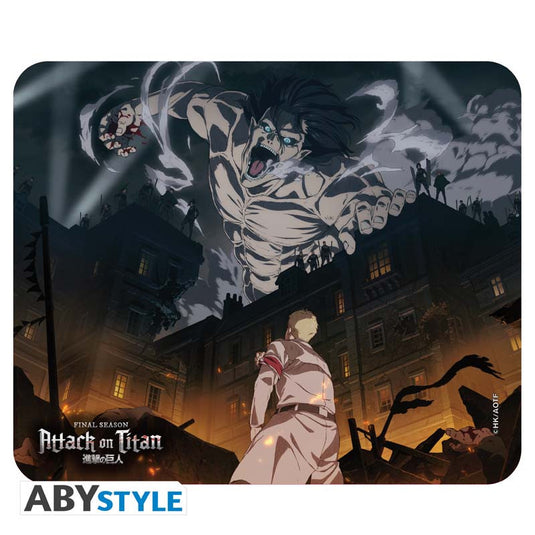 Abysse America Attack on Titan - S4 Key art Flexible Desktop Mousepad