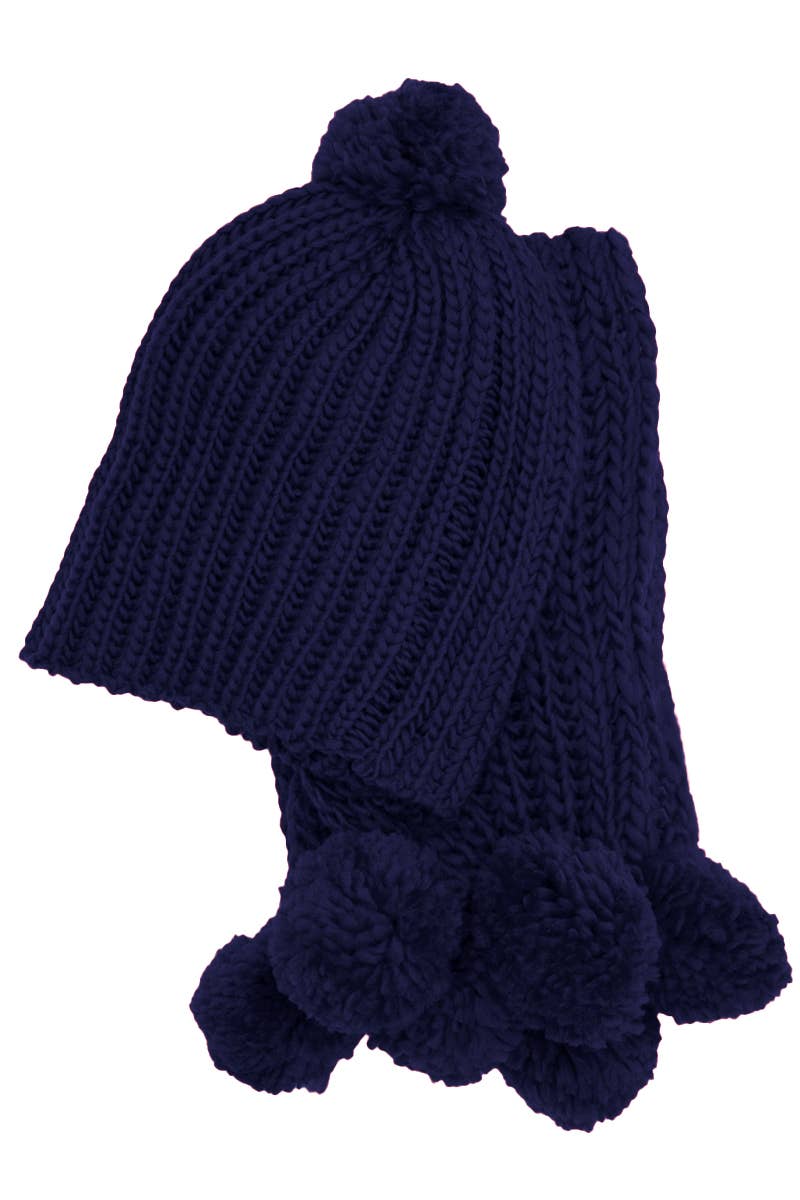 Load image into Gallery viewer, Crochet Chunky Knitted Beanie and Wrap Scarf
