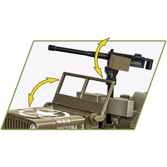 Cobi Historical Collection World War II - Jeep Willys MB Vehicle Brick Toy