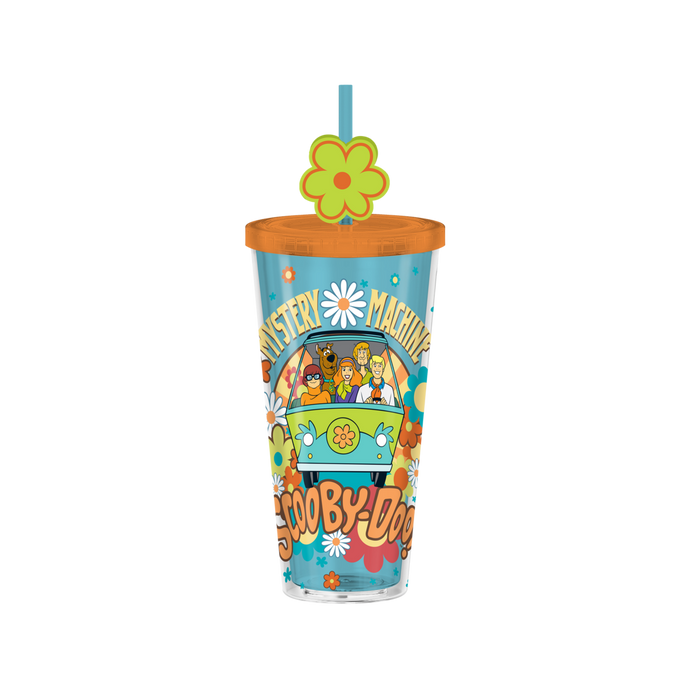 Scooby Doo Mystery Machine Flowers 24oz Plastic Cold Cup