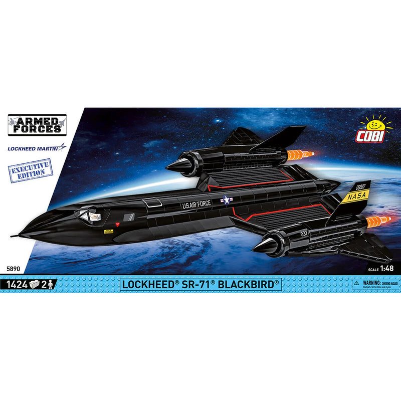 Cargue la imagen en el visor de la galería, Cobi Armed Forces - Executive Edition Lockheed SR-71 Blackbird Brick Toy
