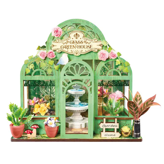 Robotime Rolife - Green Fountain Garden DIY Miniature House Figure