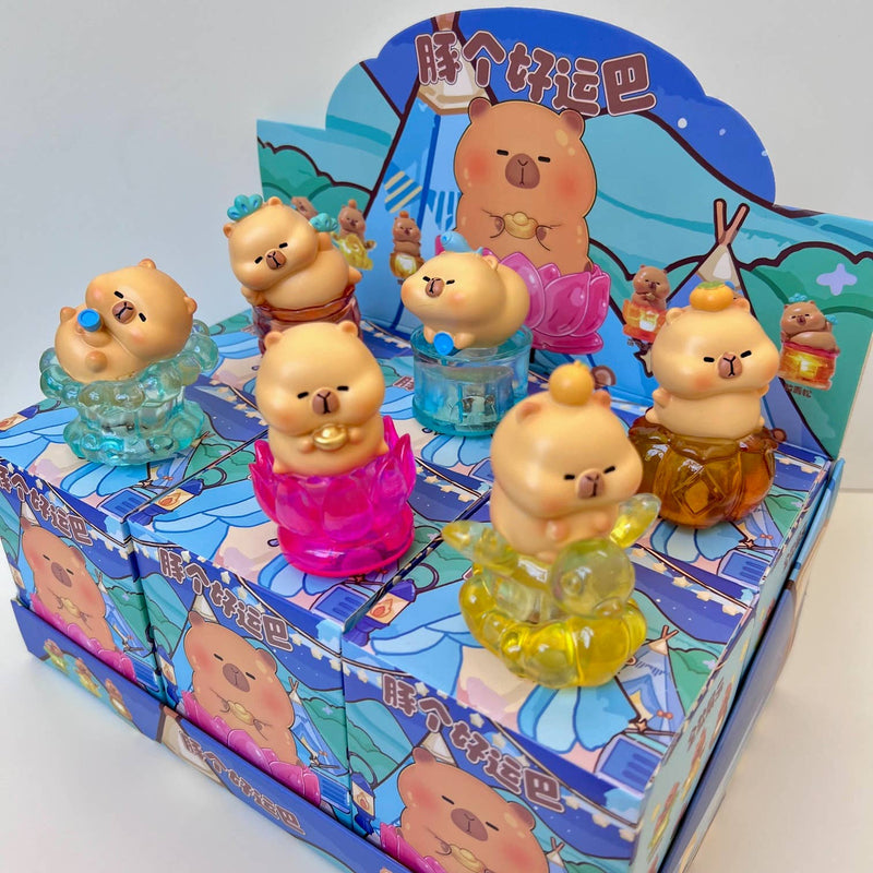 Chargez l&#39;image dans la visionneuse de la galerie, Capybara Light Up Jewel 1pc Figure Blind Box
