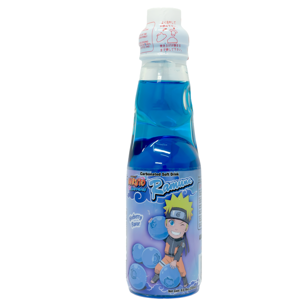 Naruto Blueberry Ramune 200ml Carbonate Soft Drink Soda