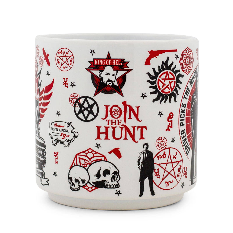 Cargue la imagen en el visor de la galería, Supernatural - Joint The Hunt Red All Over Print 13oz Stacking Mug
