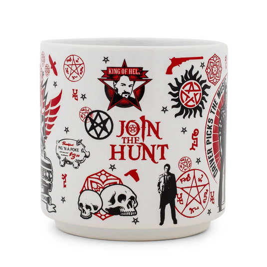 Supernatural - Joint The Hunt Red All Over Print 13oz Stacking Mug