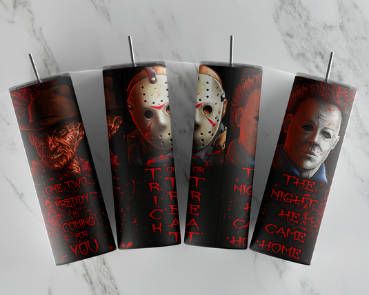 Horror Characters Quote Tumbler