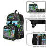 Bioworld Minecraft - Characters 5-Piece 16" Backpack With Lunch Kit