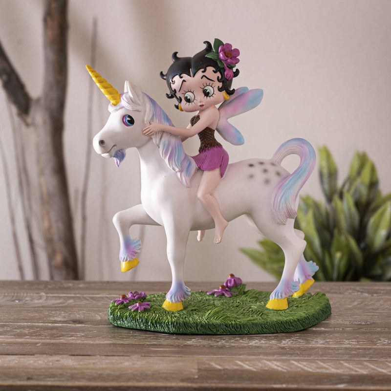 Chargez l&#39;image dans la visionneuse de la galerie, Betty Boop Fairy on Unicorn Figure
