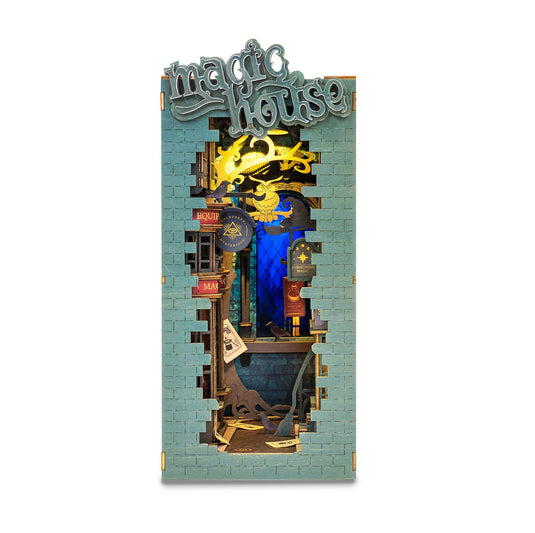 Robotime: Magic House Book House Rolife 3D Wooden Puzzles Figure