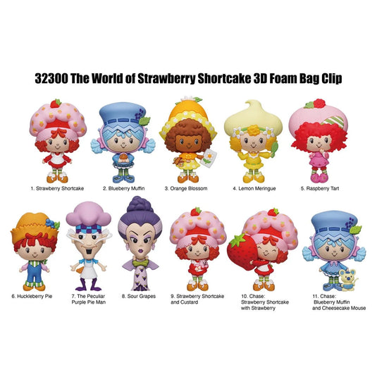 Monogram Strawberry Shortcake - The World of Strawberry Shortcake 1pc 3D Figure Bag Clip Blind Bag