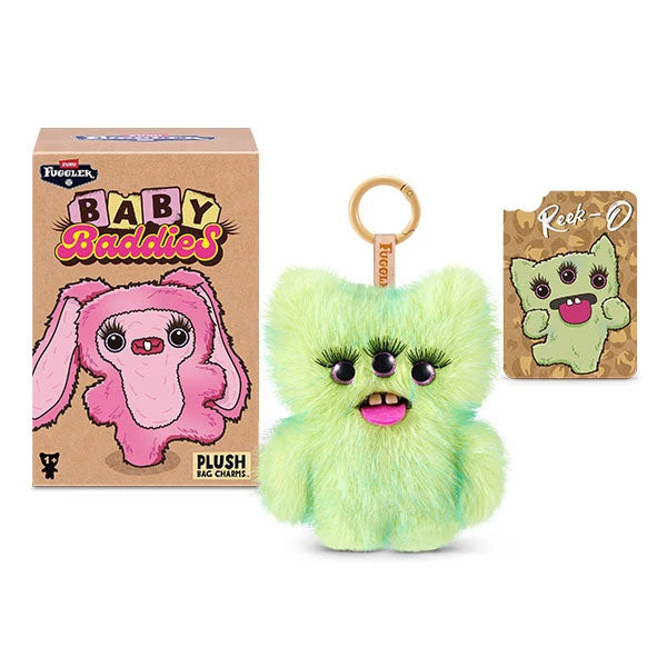 Load image into Gallery viewer, Zuru Fuggler -  Baby Baddies Keyring Charms 5" Series 1 Collectible 1Pc Plush
