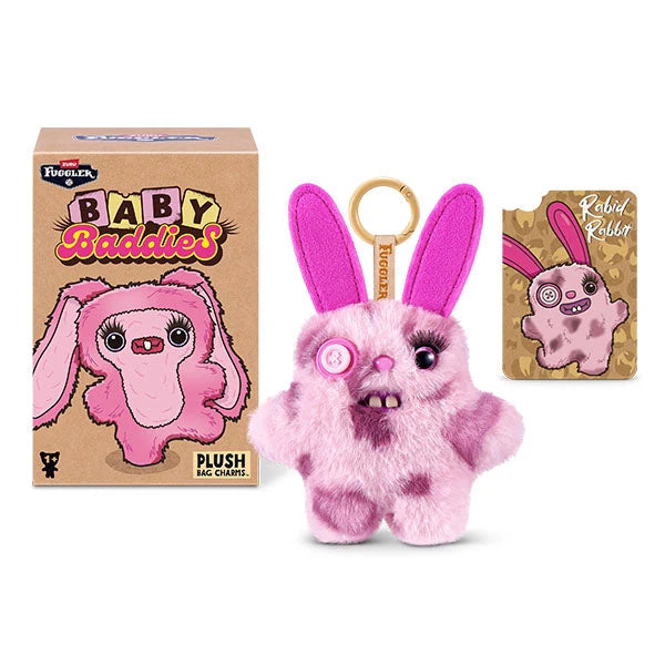 Load image into Gallery viewer, Zuru Fuggler -  Baby Baddies Keyring Charms 5" Series 1 Collectible 1Pc Plush
