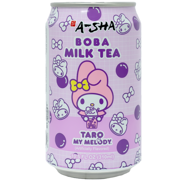 Hello Kitty - My Melody Boba Milk Tea Taro Flavor Soda, 310ml
