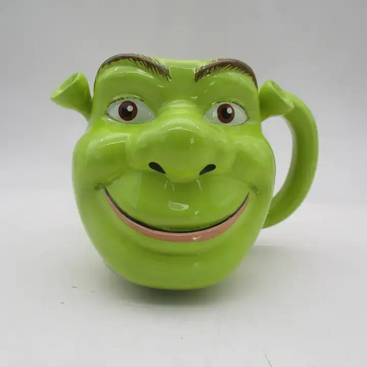 Load image into Gallery viewer, Shrek - Face Grin Ogre Ceramic 3D Sculpted Mug
