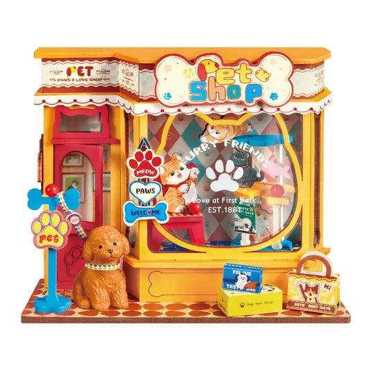 Robotime Rolife - Perfect Paw Pet Shop DIY Miniature House Figure