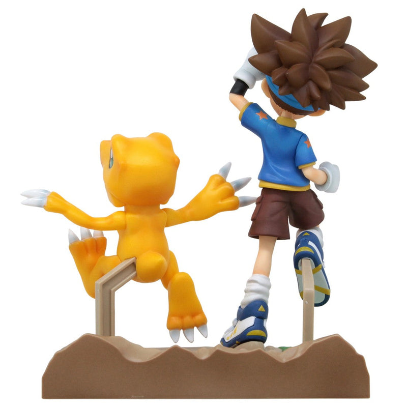 Cargue la imagen en el visor de la galería, Little Buddy Digimon Adventure Dxf~Adventure Archives~Taichi &amp; Agumon Figure
