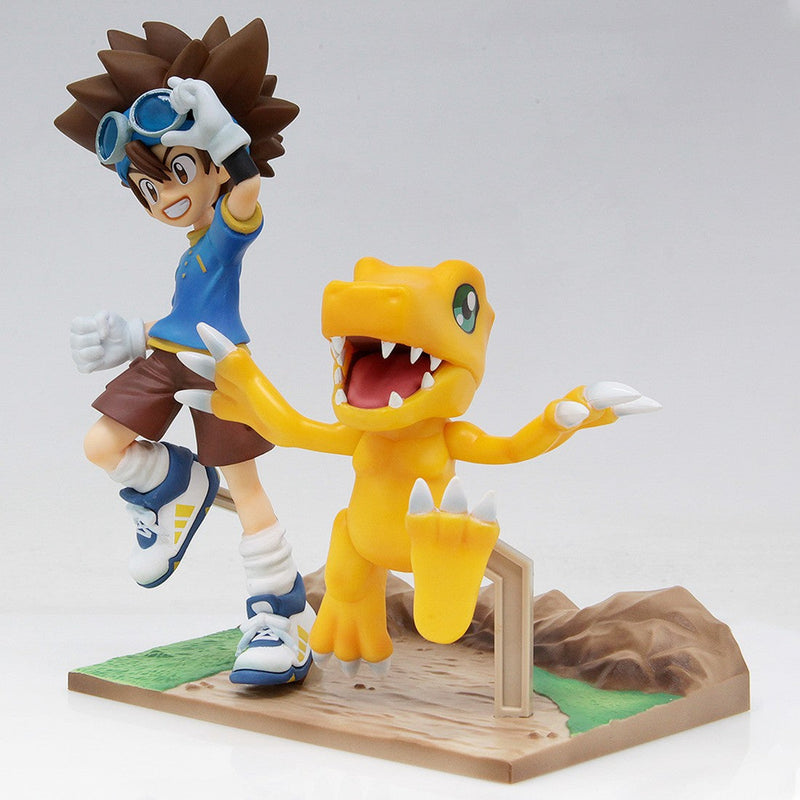 Cargue la imagen en el visor de la galería, Little Buddy Digimon Adventure Dxf~Adventure Archives~Taichi &amp; Agumon Figure
