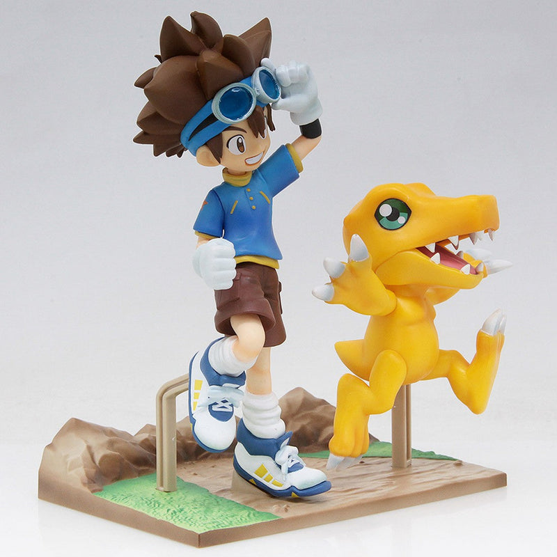 Cargue la imagen en el visor de la galería, Little Buddy Digimon Adventure Dxf~Adventure Archives~Taichi &amp; Agumon Figure
