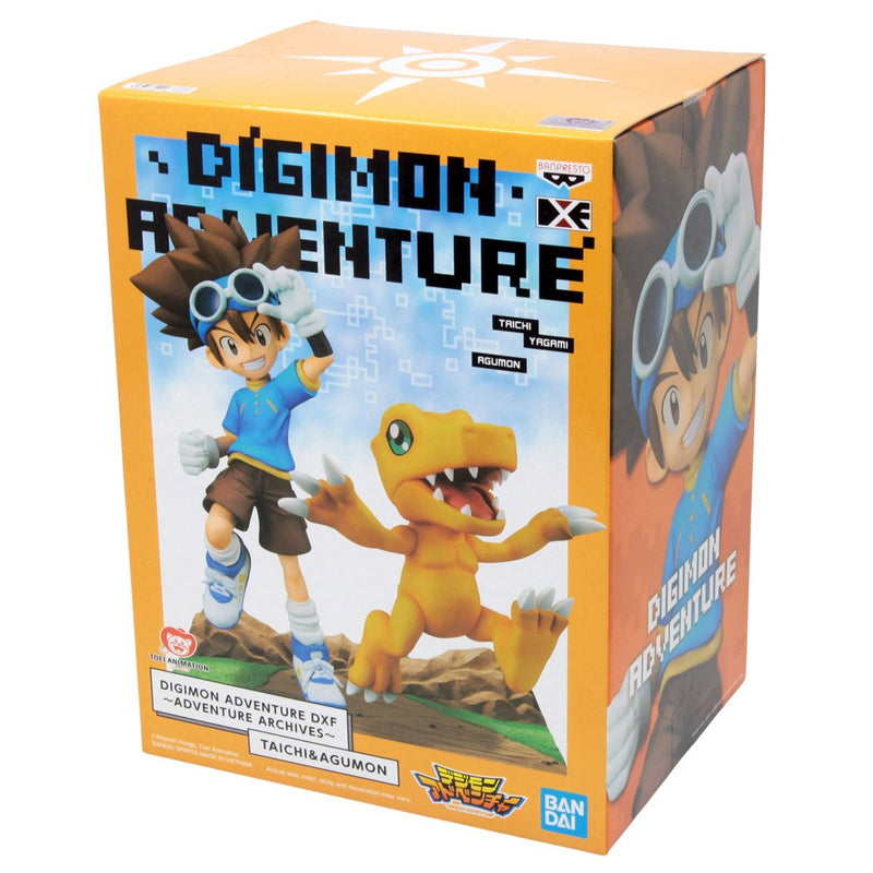 Cargue la imagen en el visor de la galería, Little Buddy Digimon Adventure Dxf~Adventure Archives~Taichi &amp; Agumon Figure
