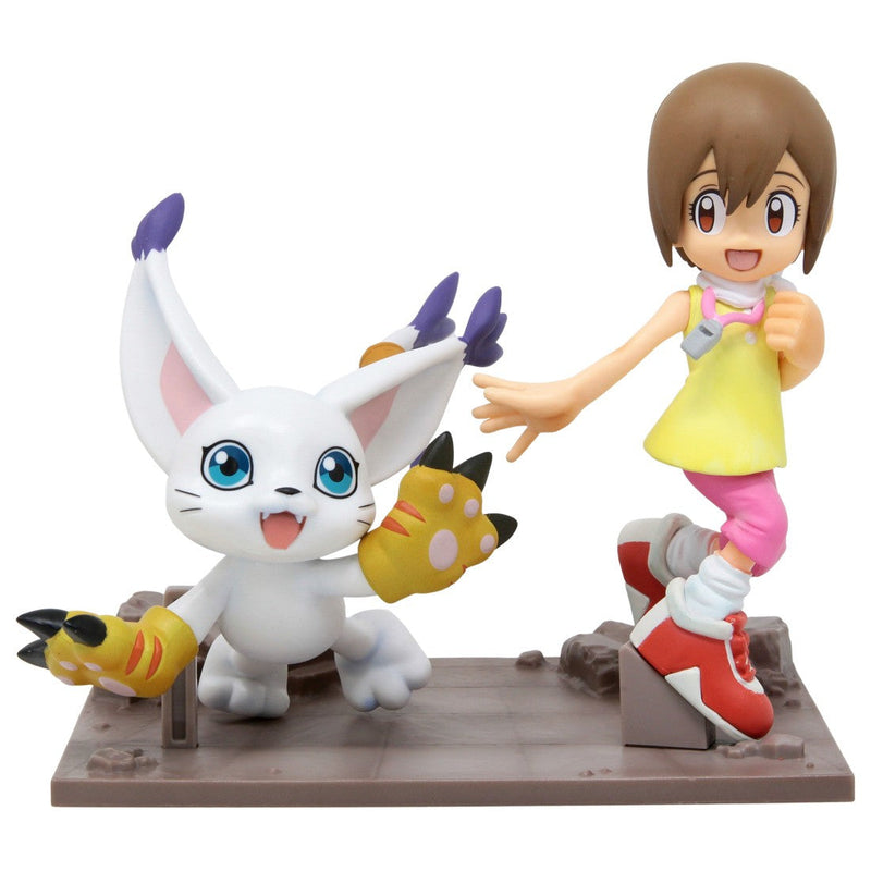 Chargez l&#39;image dans la visionneuse de la galerie, Little Buddy Digimon Adventure Dxf ~ Adventure Archives ~ Hikari &amp; Tailmon Figure
