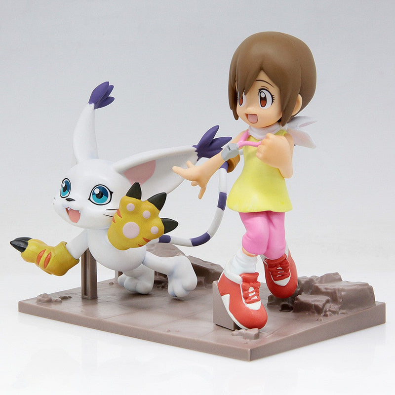 Chargez l&#39;image dans la visionneuse de la galerie, Little Buddy Digimon Adventure Dxf ~ Adventure Archives ~ Hikari &amp; Tailmon Figure
