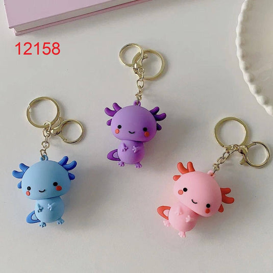 BC Mini - Axolotl Figurine Key Charm Keychain